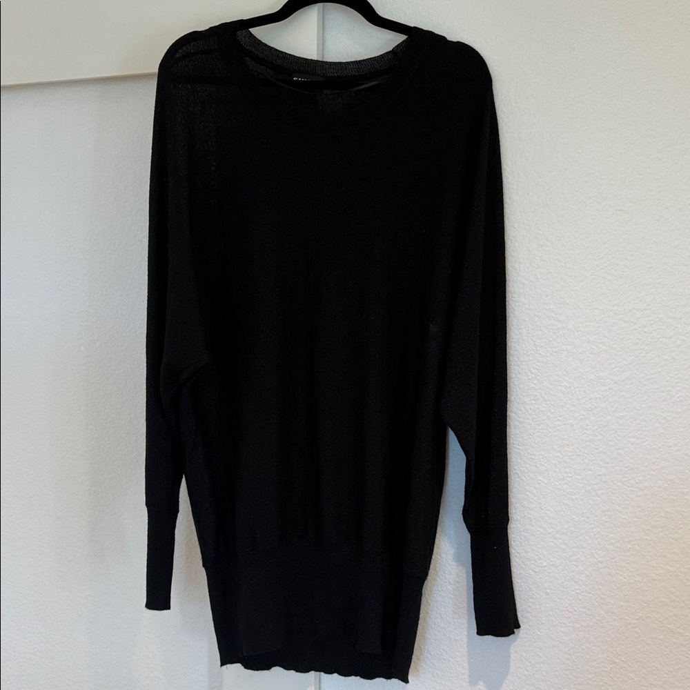 SAMOON Classic Black Crew Neck Sweater